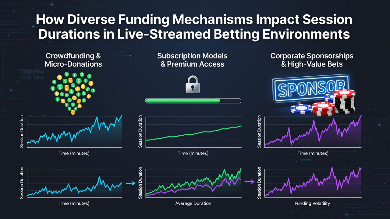 Live-streamed betting interface showing various payment options and session timers