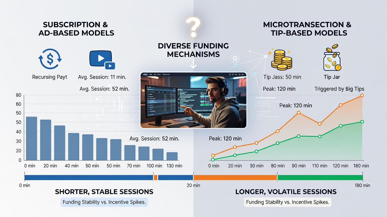 Analytics dashboard displaying session duration metrics by payment method in live betting