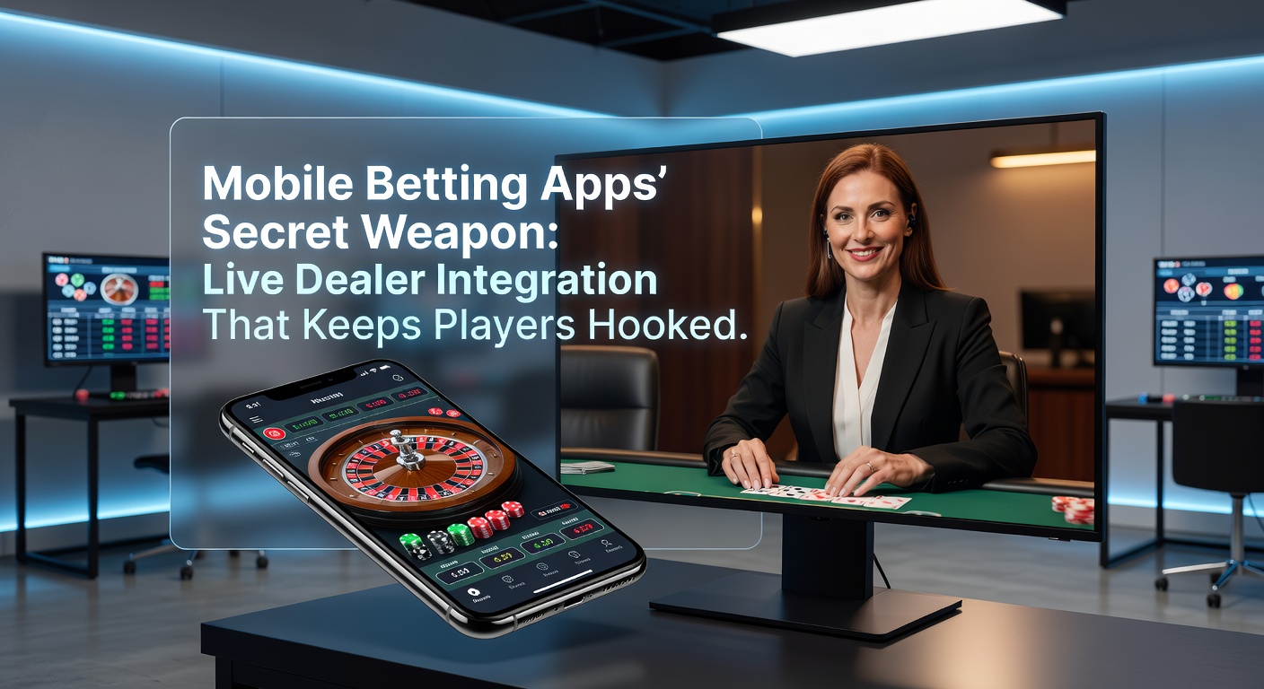 Smartphone displaying a live dealer blackjack table with real-time betting options on a mobile betting app