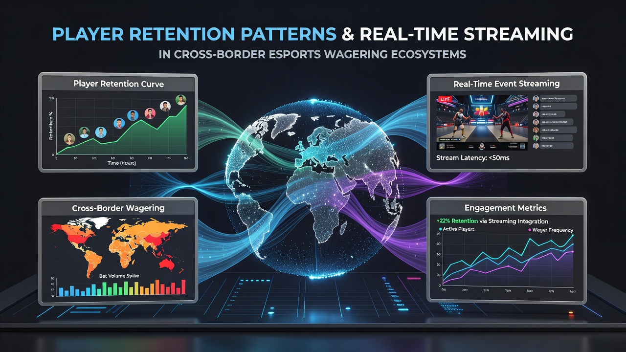 Esports wagering interface displaying live event streams alongside betting options across multiple international markets