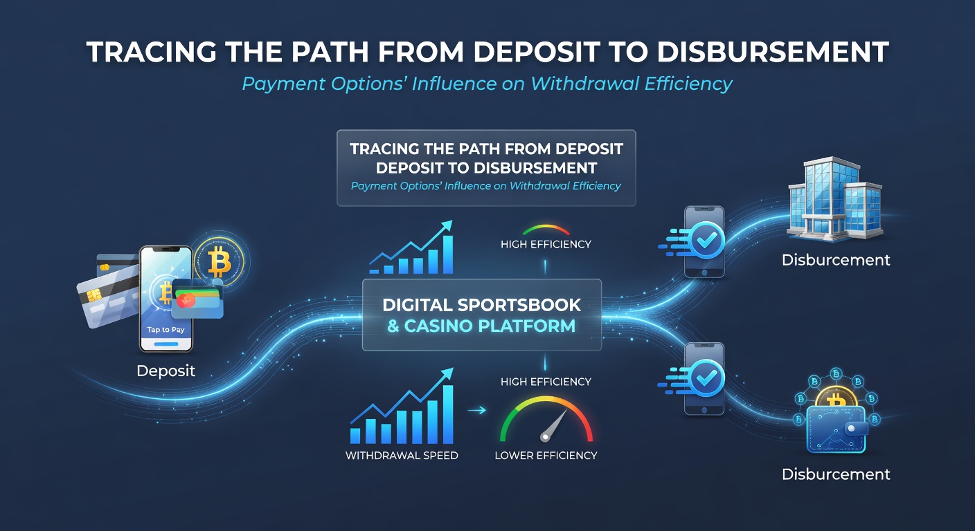 Digital transaction flow showing deposit and withdrawal paths in sportsbooks and casinos